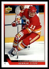 1993-94 Upper Deck German Titov Rookie Calgary Flames #476