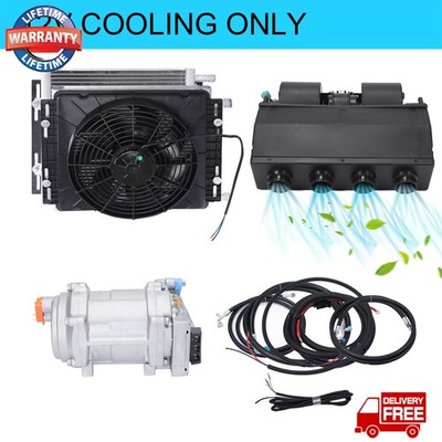 3IN1 12V Car Air Conditioner Electric Underdash A/C Kit Compressor Cooling 2000W