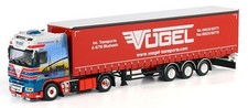 WSI 07-1004 1:50 Die Cast Vögel DAF XF 95 Super Space Cab w/Curtainside Trailer
