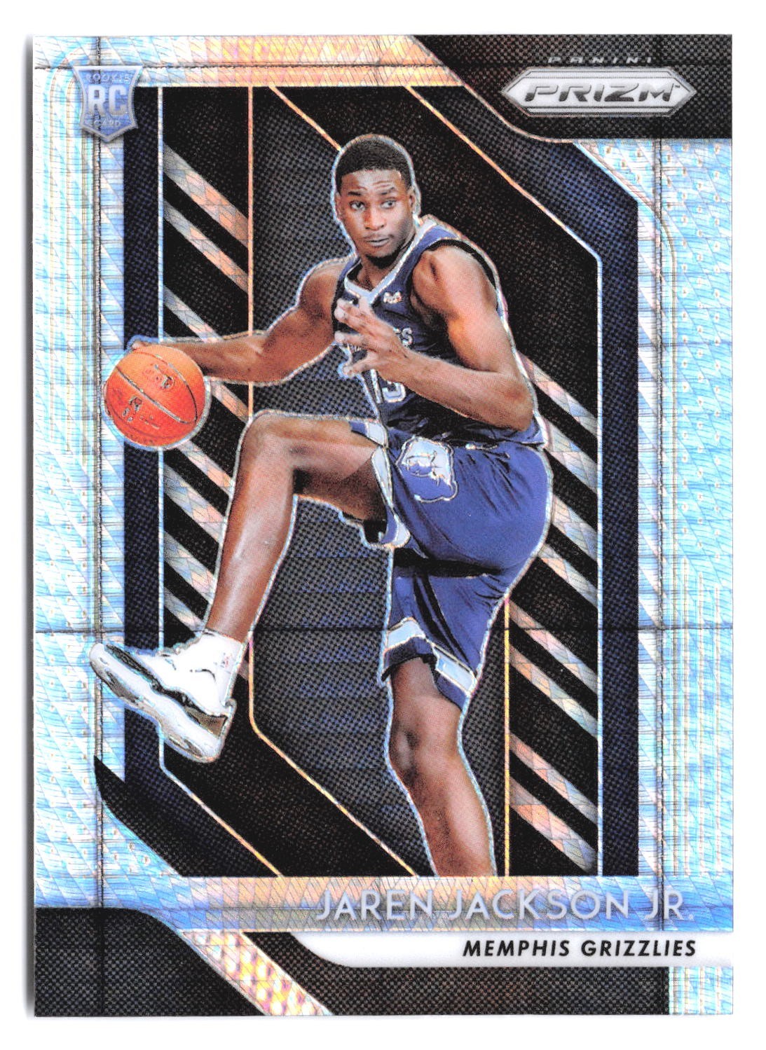 2018-19 Panini Prizm Jaren Jackson Jr. #66 Silver Hyper Prizm Rookie SP RC