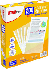 Heavyweight Sheet Protectors 8.5 X 11, 200 Pack