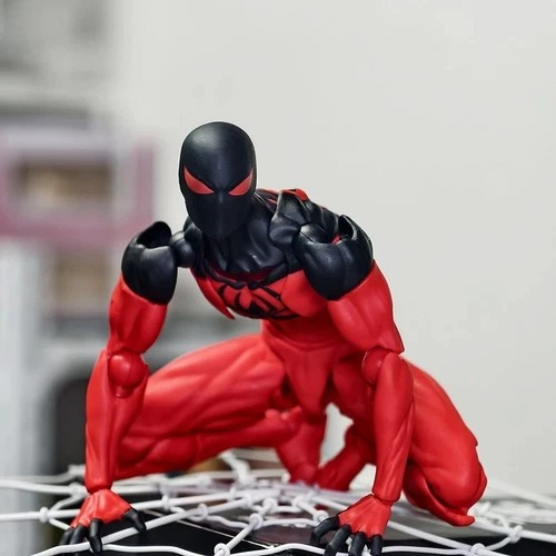 Mess Toys Scarlet Neighbor Kaine Parker Spider-Man 1/12 Action Figure USA STOCK image 10