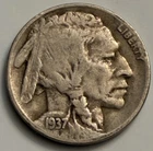 1937-D Buffalo Nickel Denver Mint Indian Head Coin BN2066