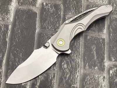 TwoSun TS605-14C28N-SW Folding Knife 14C28N Blade Titanium Handle Pocket Knife