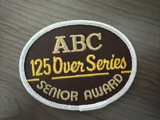 ABC AMERICAN BOWLING CONGRESS 125 PINS OVER Series SENIOR AWARD Bowling Patch