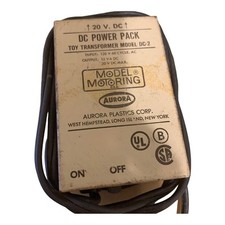 Aurora Model Motoring 1962 D.C. Power Pack Model DC-1 No. 1349 18 Volt