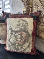Beautiful Holiday Christmas Vintage Pillow