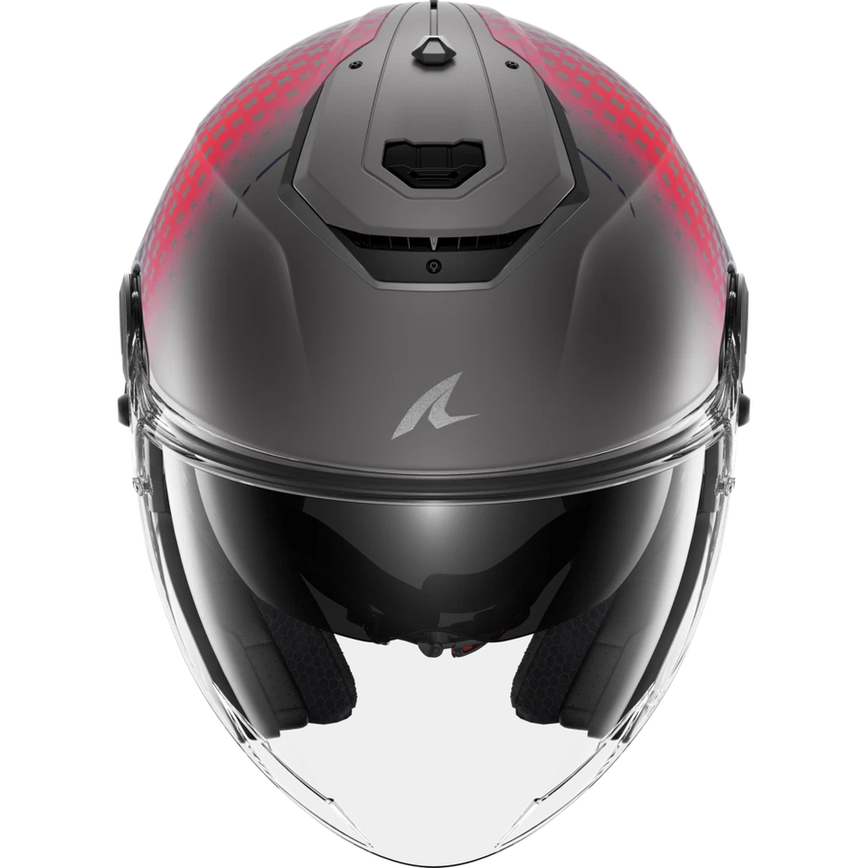 Jet Helmet Shark RS JET STRIDE Mat Silver Violet Blue - Image 4 of 4