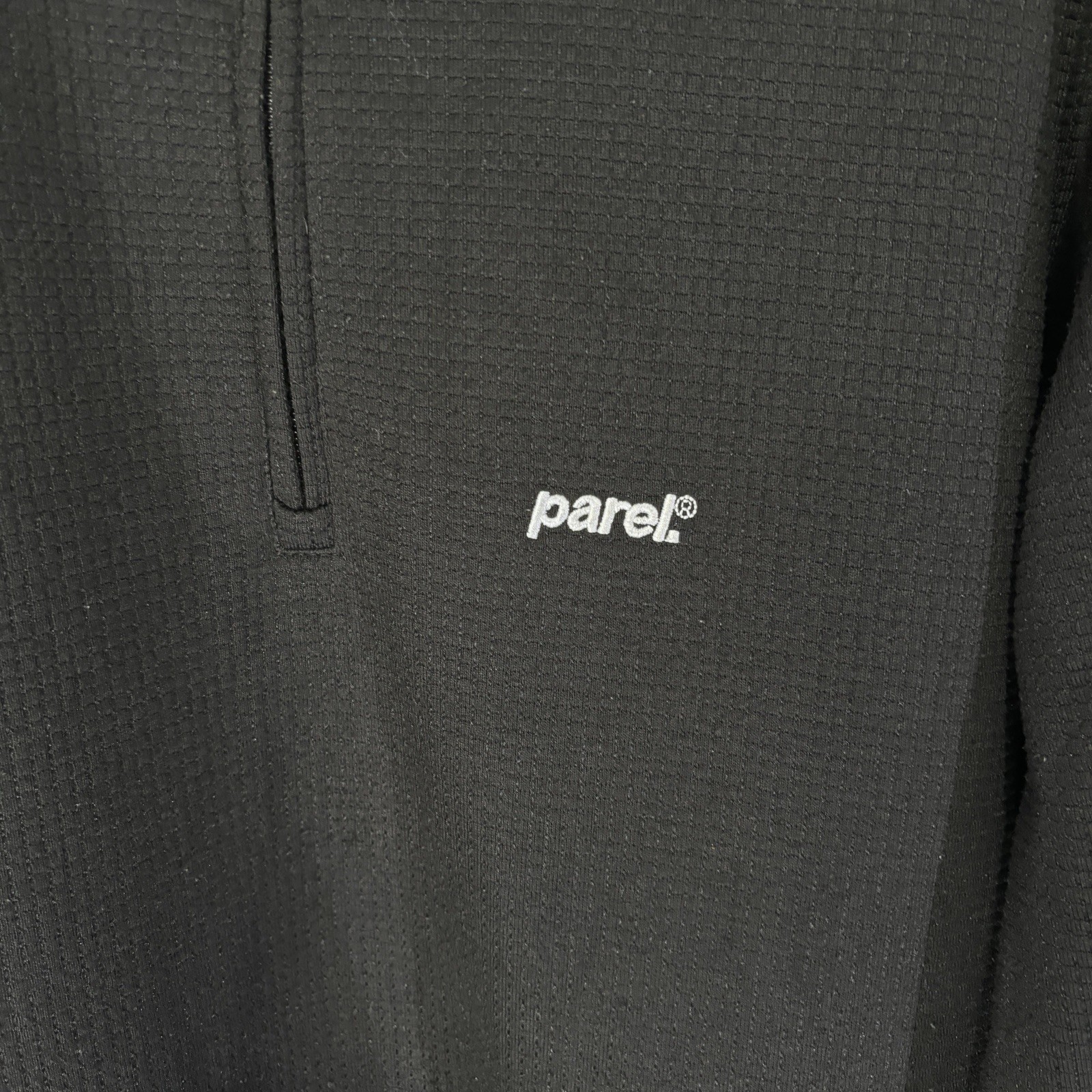 Parel Studios Prespa 1/4 Zip Waffle Jumper Pullover Black Size Large Men’s image 6