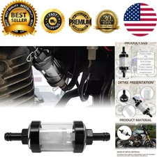 Automotive Fuel Filter, Detachable Washable Metal Glass Vehicle Inline Waterp...