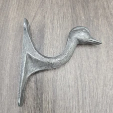 Vintage Whitehall Cast Aluminum Duck Head Wall Hook Hunting Lodge Decor