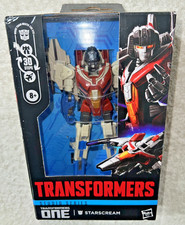 TRANSFORMERS ONE STUDIO SERIES STARSCREAM DELUXE CLASS ACTION FIGURE READ