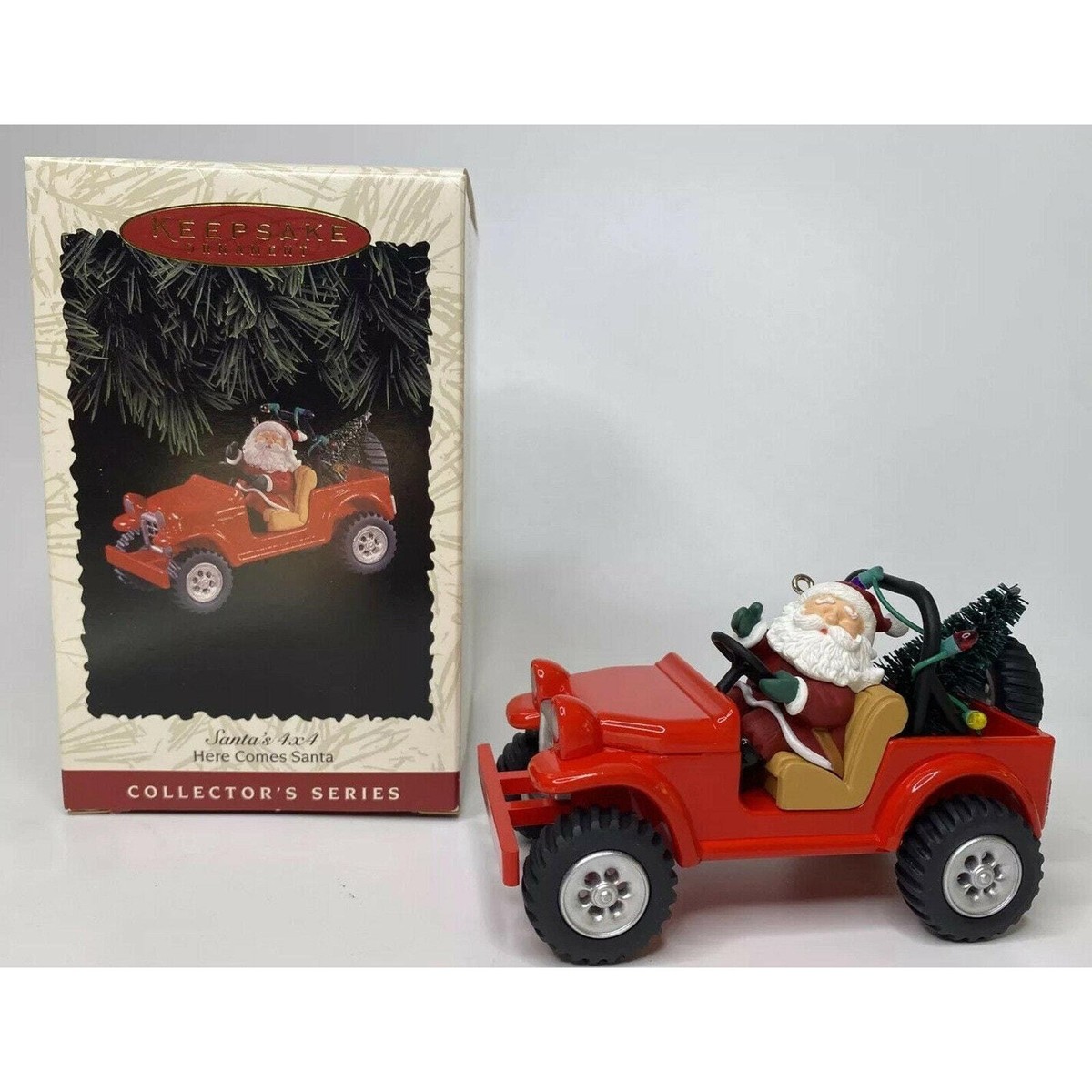 1996 Santa's 4x4 Here Comes Santa Ornament U69/5684 | eBay