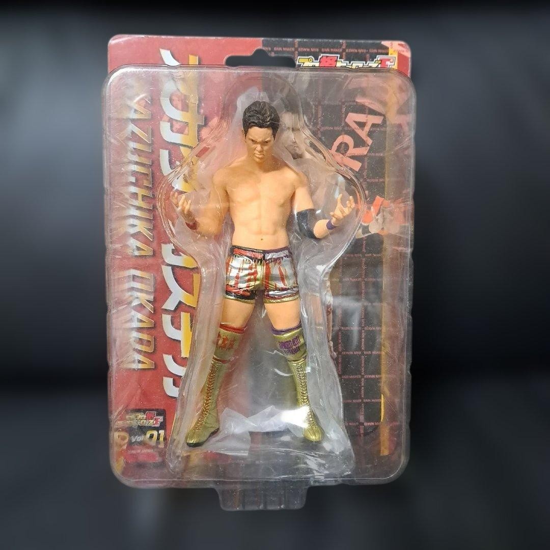 New Japan Pro Wrestling AEW Kazuchika Okada Figure 3 Piece Set