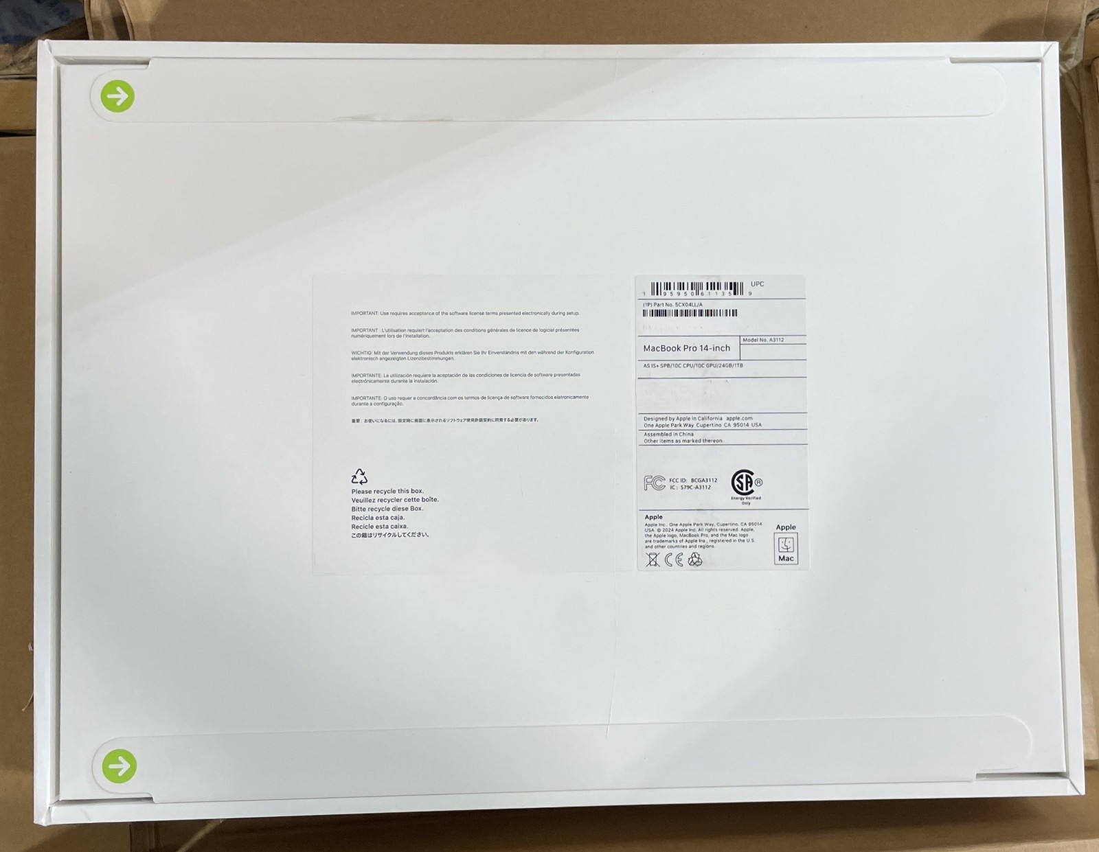 Apple 2024 MacBook Pro 14" M4 (10C CPU/GPU) - 24GB/1TB SSD - 5CX04LL/A