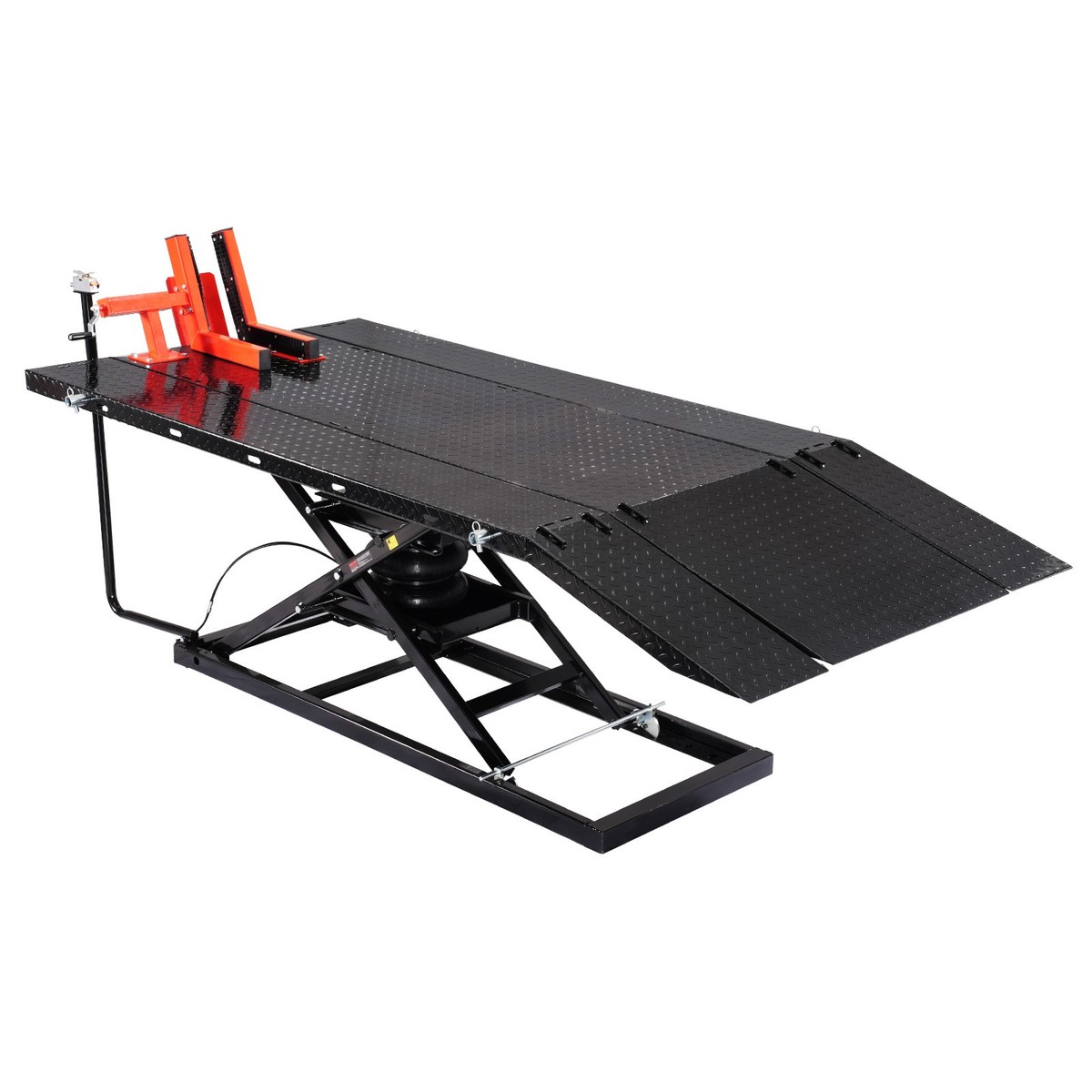 VEVOR Motorcycle Jack Lift 1500lb Pneumatic Motorcycle Jack