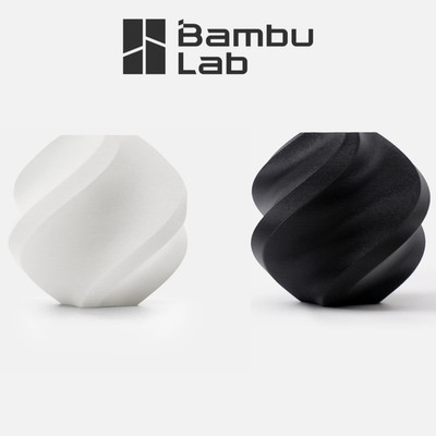 Bambu Lab PLA Basic Filament Spule/Refill Schwarz/Weiß BambuLab NEU OVP Händler