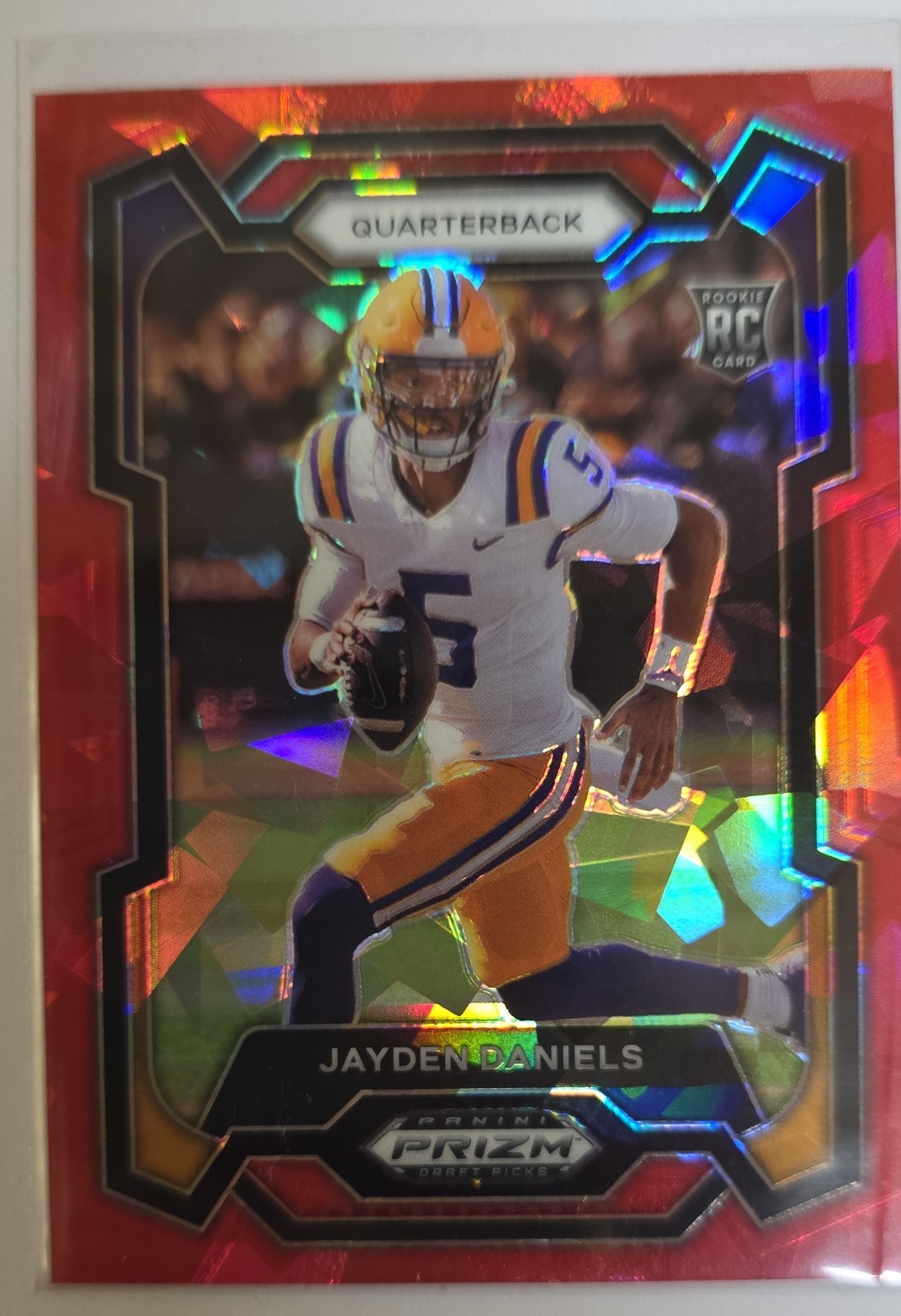 2024 Panini Prizm Draft Picks - Jayden Daniels #108 Red Ice Prizm (RC)