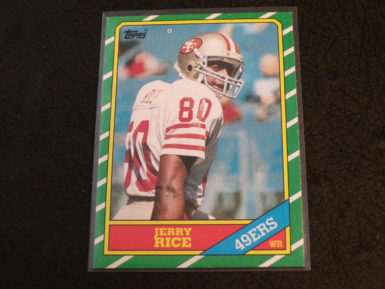 1986 Topps #161 JERRY RICE RC Rookie! 49ERS! HOF!