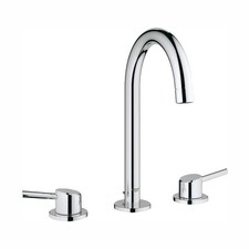 GROHE Concetto 8" Widespread 2-Handle High-Arc Bathroom Faucet StarLight Chrome