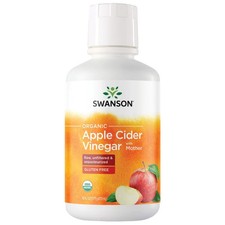 Swanson Certified Organic Apple Cider Vinegar with Mother 16 fl oz Liquid