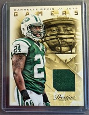 2013 Panini Prestige Gamers Materials Darrelle Revis #18 HOF Patch Jersey