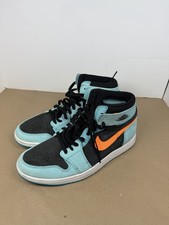 Size 11- Air Jordan 1 Zoom Comfort 2 High Bleached Aqua Citrus