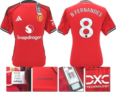NEU MIT ETIKETT 2025 2026 MANCHESTER UNITED ADIDAS HEIMTRIKOT B FERNANDES 8 HERRENGRÖSSEN