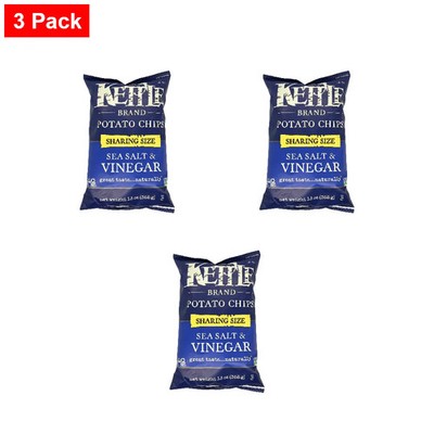 Kettle Foods Salt And Vinegar Potato Chips, 13 Oz - 3 Pack