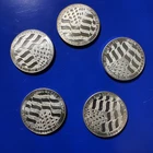Silver 1/10 oz Flag Design Round Lot Of 5 , #2691