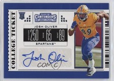 2019 Panini Contenders Draft Picks College Ticket Josh Oliver #162 Auto 1cc7