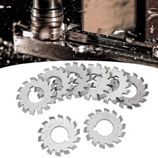 8 Pcs HSS Gear Cutting Set for 20 Degree Bevel Gears 1 5 Module 22mm Bore
