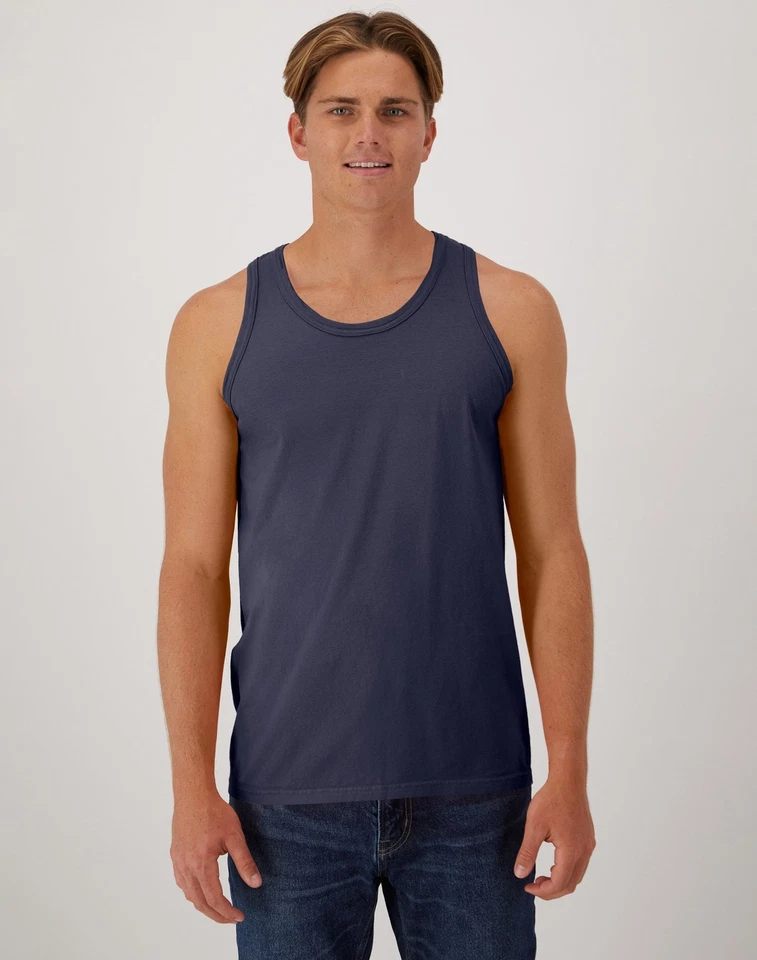 Hanes Майка для взрослых ComfortWash одежды окрашенный без рукавов футболка хлопок