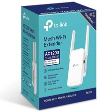 TP-Link RE315 AC1200 Dual-Band Mesh Wi-Fi Extender 2.4GHZ/5GHZ White