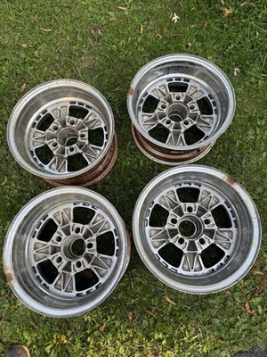 14x7 14x8 Vintage Old School Chrome Western Wheel Uni-Lug Ford