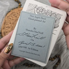 The Apple Deck 20/100 Shandra MacNeill 22 Card RARE Vintage Tarot Deck USED