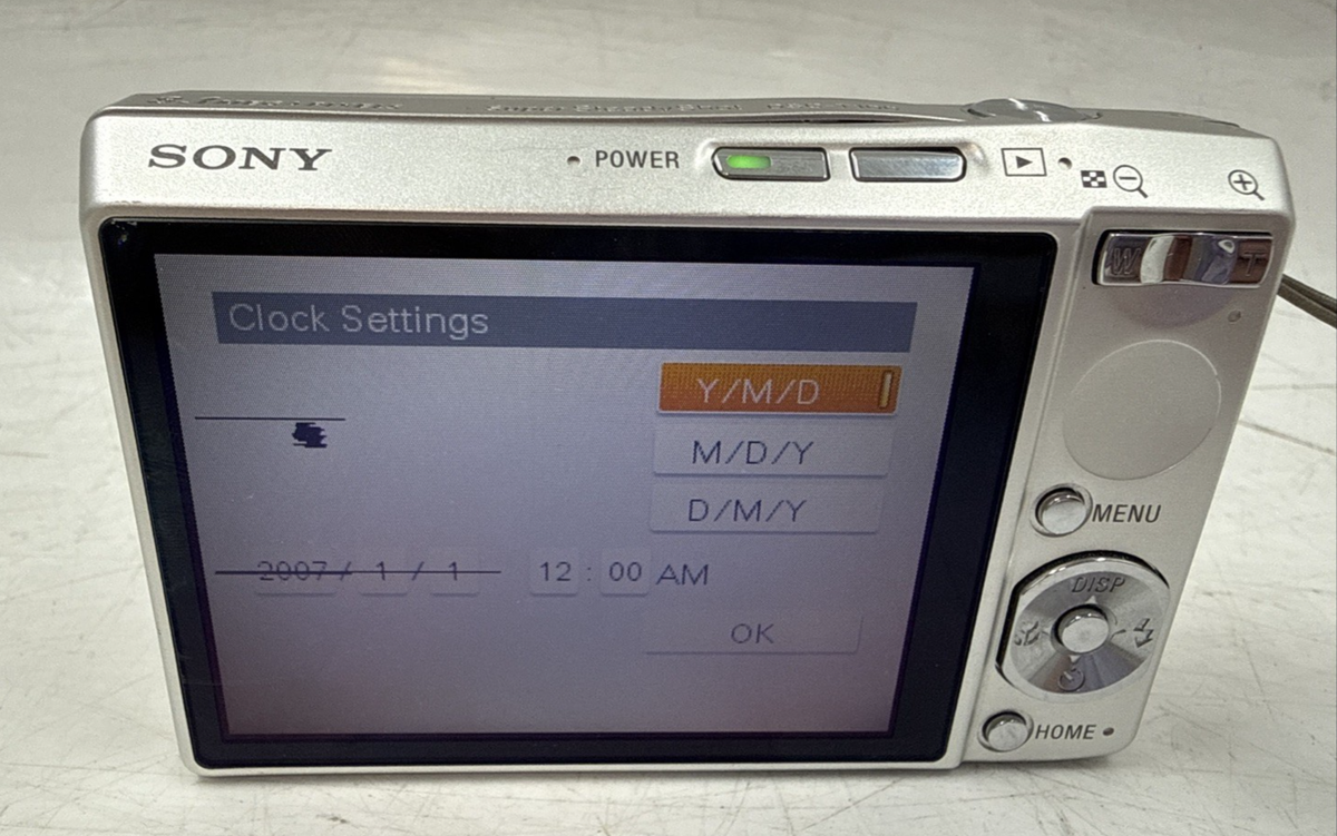 Sony CyberShot DSC-T100 8.1MP Digital Zoom Camera 5X Parts Only GC