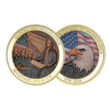 United States 250 Anniversary Challenge Coin Commemorative Collectable D 1-pc