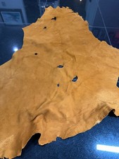 Antique Deer Pelt Hide Rug Original Marked Skin Fur