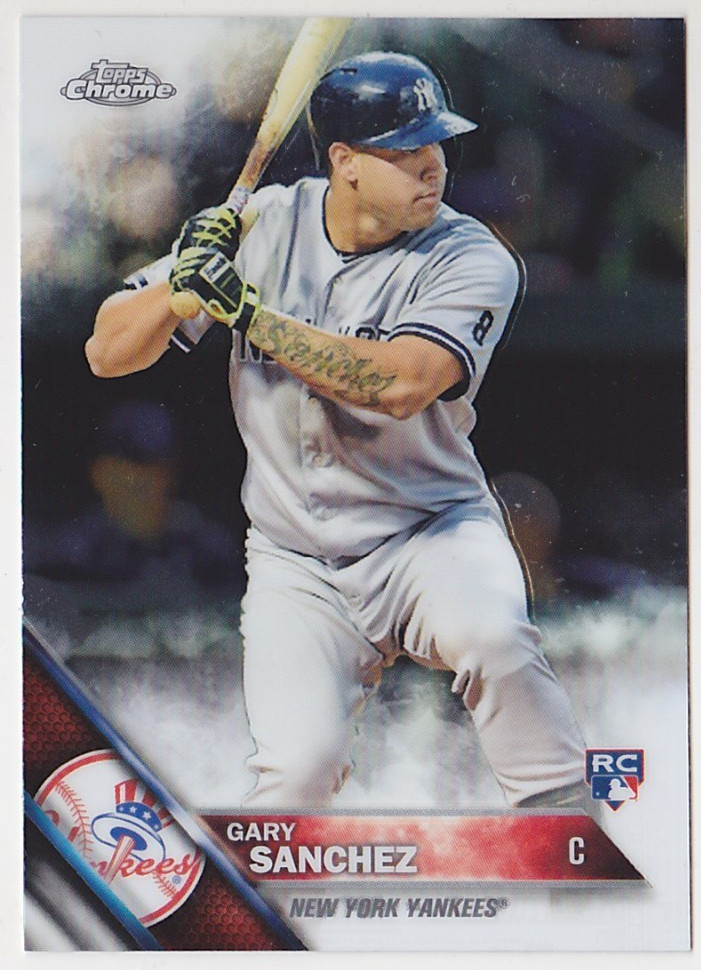 2016 Topps Chrome #143 Gary Sanchez Rookie RC New York Yankees