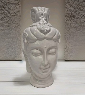 Three Hands Corp Ceramic Statue Of The Head Of Guanyin 14''