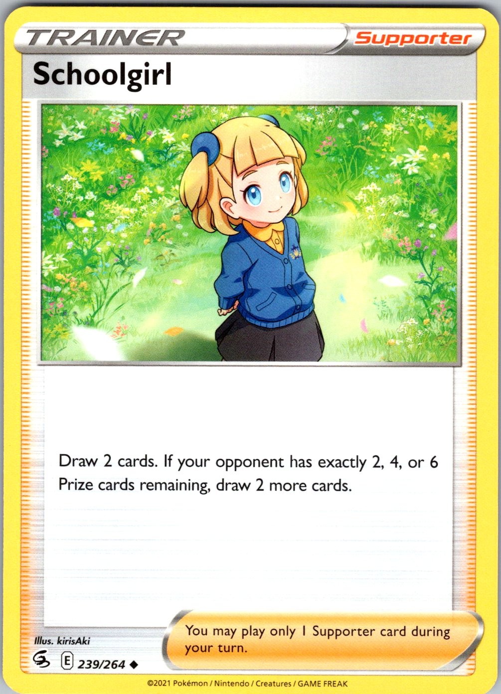 Schoolgirl SWSH08: Fusion Strike 239/264 Pokemon TCG LP