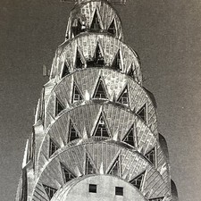 ?CHRYSLER BUILDING SPIRE? Art Deco MASTERPIECE ?William Van Alen? ARCHITECT NYC