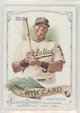 2014 Topps Allen & Ginter's Rip Cards Ripped 23/50 Yoenis Cespedes #RIP-43 j3j