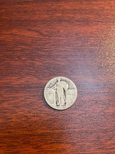 1927-S Standing Liberty 25C – Good Circulated – Key Date San Francisco Mint