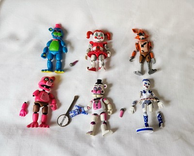 Funko 6 figure lot Blacklight Gamestop exclusive Five Nights At Freddy's parts 