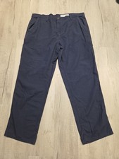 Carhartt Work Pants Dungaree Fit Carpenter Men  s Size 40x32 Navy Blue Work