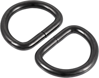 "12Stk. Metall D-Ring 0.98\"(25Mm) D-Ringe Schnalle FüR Hardware Taschen GüRtel Di"