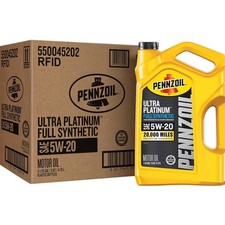Ultra Platinum Full Synthetic 5W-20 Motor Oil, 5 Quart 3 Pack 42.91 per gallon