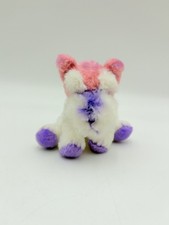 RUSS yomiko Dreamers Plush Fox Terrier Pink Purple Cute Sitting mini Stuffed Toy